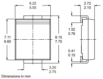 Technische Zeichnung - Nexperia GS10M Recovery-Gleichrichter